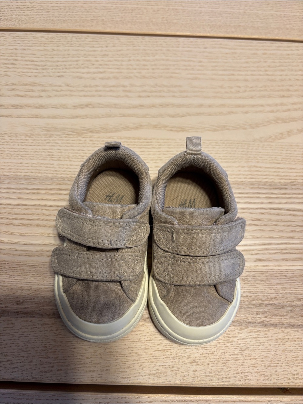 H&M Beige Velcro Baby Walker Sneakers